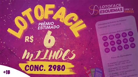 Resultados da Lotofácil 2980, 15/12/2023, 6 Milhões 